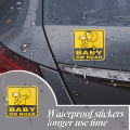 Pegatina de automóviles personalizado en carretera Vinyl Carr Windshield Sticker de aviso al aire libre Publicidad Implaz de agua Magnética